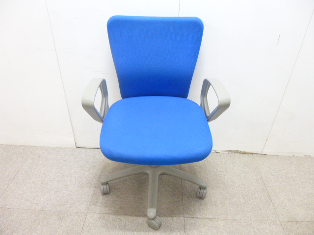 オカムラ/カロッツア/ブルー/OAチェア/肘有/