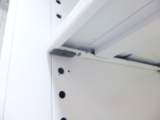 オカムラ/ホワイト/上下連結キャビネット/【中古】