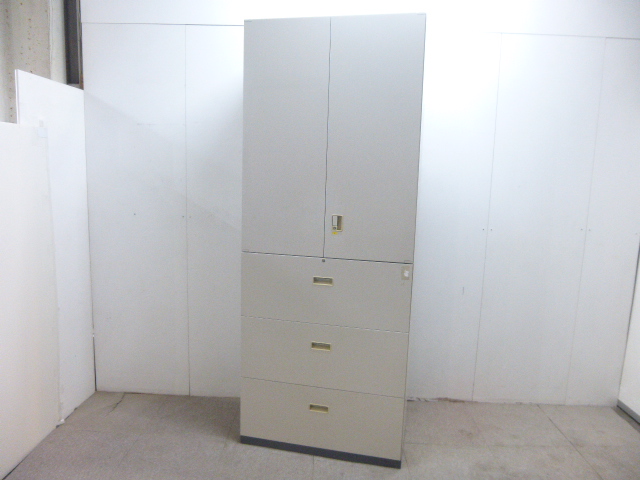 コクヨ/ニューグレー/上下連結キャビネット/【中古】