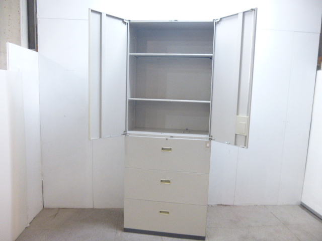 コクヨ/ニューグレー/上下連結キャビネット/【中古】