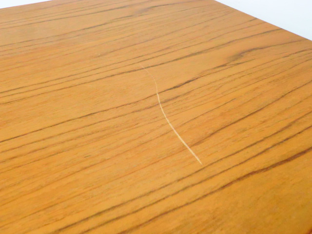 角テーブル / 木目調