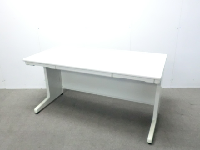 プラス / LA / ホワイト / 【中古】 平デスク