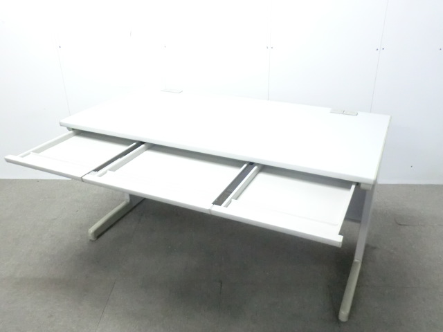 トヨセット / ニューグレー / 【中古】 平デスク