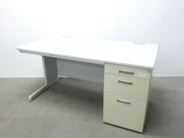 トヨセット / ニューグレー / 【中古】 片袖デスク