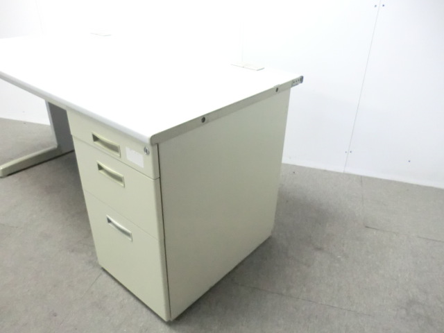 トヨセット / ニューグレー / 【中古】 片袖デスク