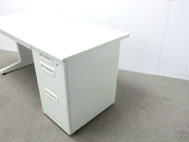 プラス / LA / ホワイト / 【中古】 片袖デスク