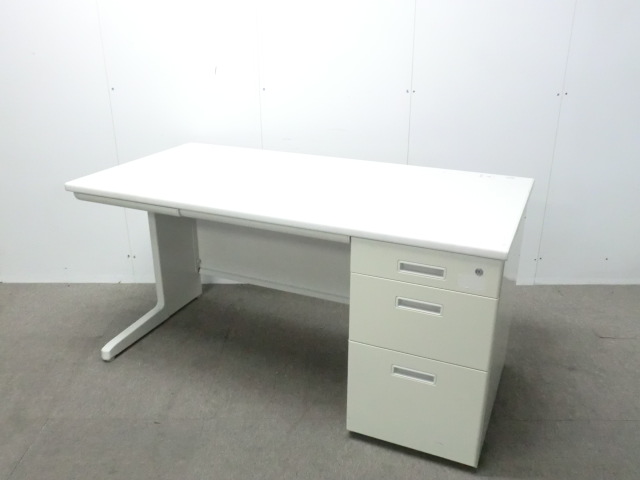 TOYOSTEEL / ホワイト / 【中古】 片袖デスク