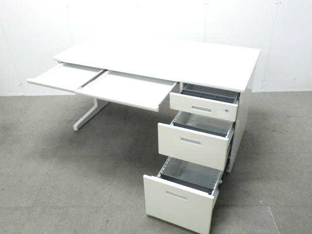 TOYOSTEEL / ホワイト / 【中古】 片袖デスク