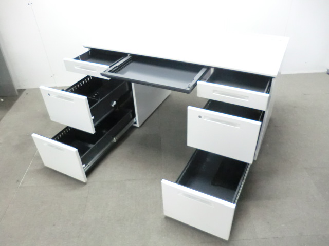 コクヨ / IS / ホワイト / SDP-ISN14SAW 【中古】 両袖デスク