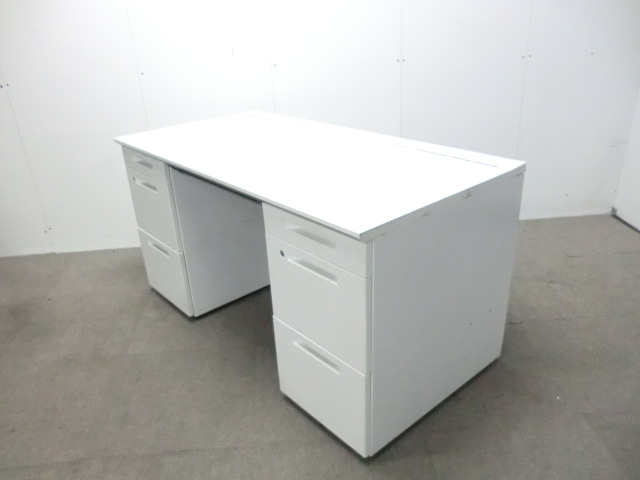 コクヨ / IS / ホワイト / SDP-ISN14SAW 【中古】 両袖デスク