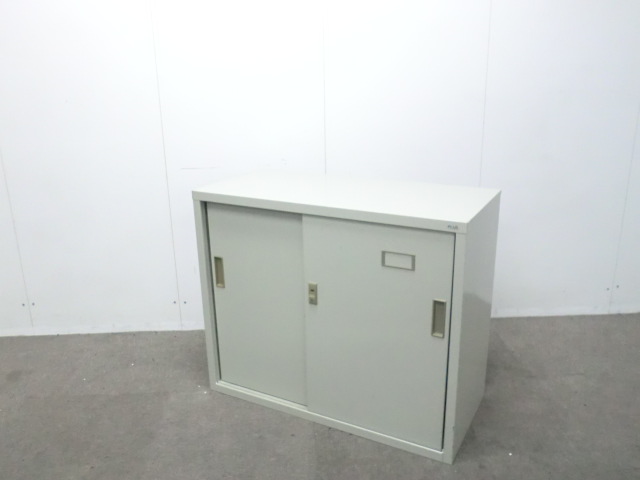 プラス / ニューグレー / 【中古】 引違い書庫