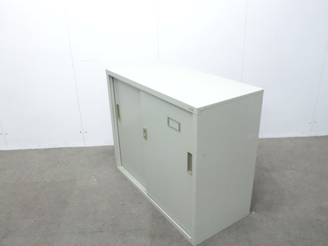 プラス / ニューグレー / 【中古】 引違い書庫