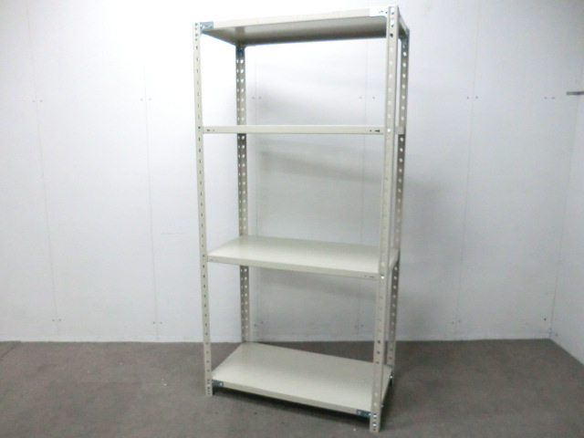 軽量ラック / ニューグレー / 【中古】 天地4段