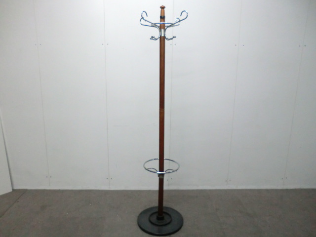 ポールハンガー / 木目調 / 【中古】