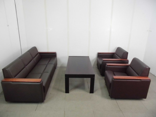 応接4点セット / ブラウン