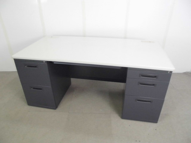 イナバ / ニューグレー / 両袖デスク
