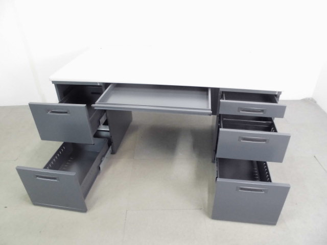 イナバ / ニューグレー / 両袖デスク