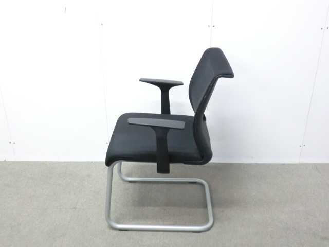 スチールケース/シンク/ブラック/【中古】ミーティングチェア
