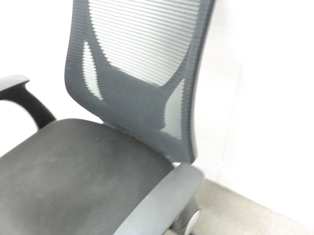 OAチェア / ブラック / 【中古】 肘有