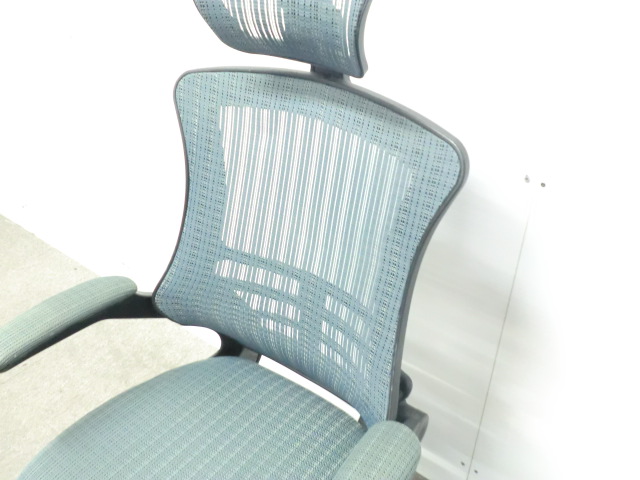 OAチェア / グレー / 【中古】 肘有