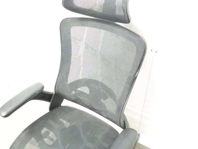 OAチェア / ブラック / 【中古】 肘有