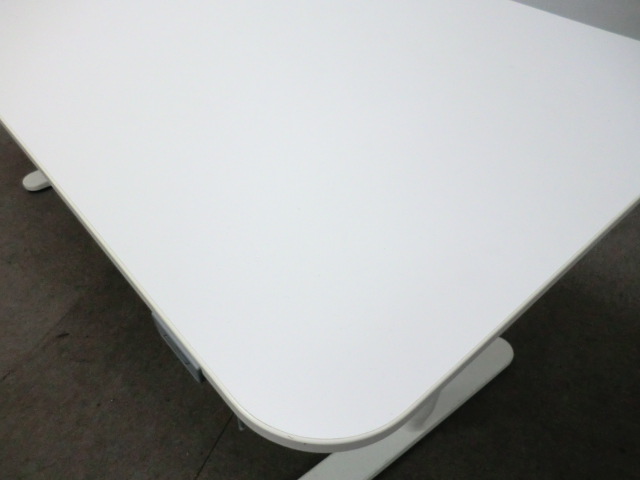 電動昇降テーブル / ホワイト / 【中古】