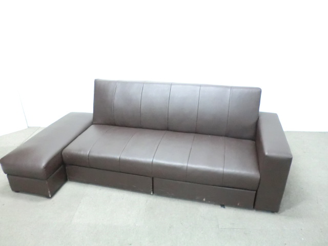 ソファベッド / ブラウン / 【中古】