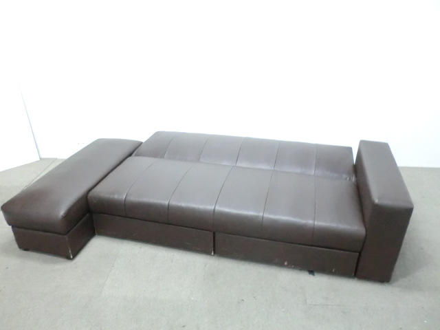 ソファベッド / ブラウン / 【中古】