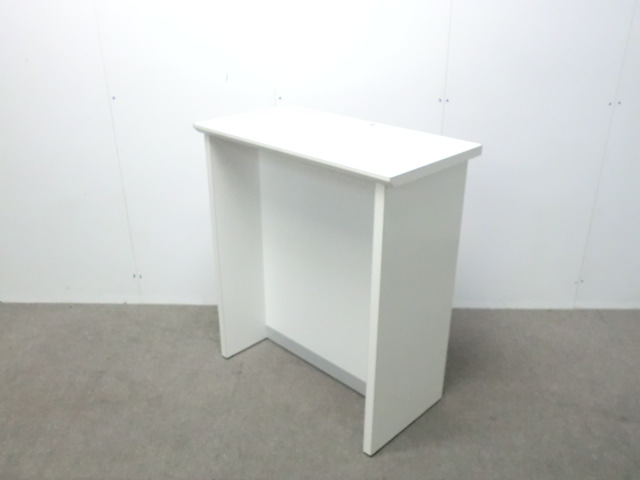 ハイカウンター / ホワイト / 【中古】 配線穴付き