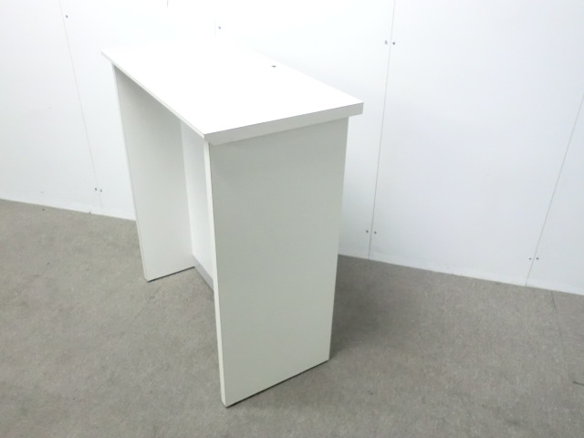 ハイカウンター / ホワイト / 【中古】 配線穴付き