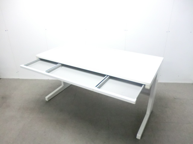 イナバ / デュエナ / ホワイト / 【中古】 平デスク