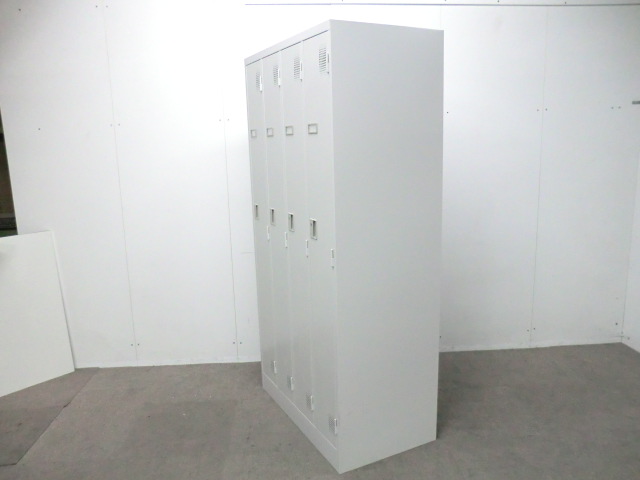 豊国工業 / ニューグレー / 【中古】 4人用ロッカー