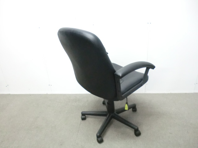 役員チェア / ブラック / 【中古】フェイクレザー