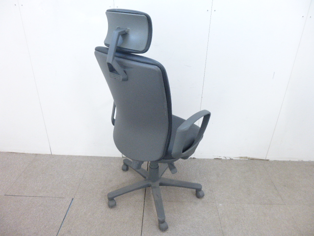 アイコ/ブラック/OAチェア/肘有/ヘッドレスト付