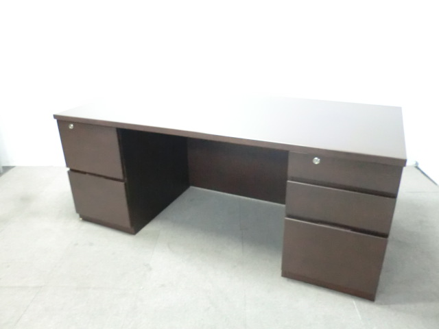 イトーキ / 木目調 / 【中古】 役員デスク