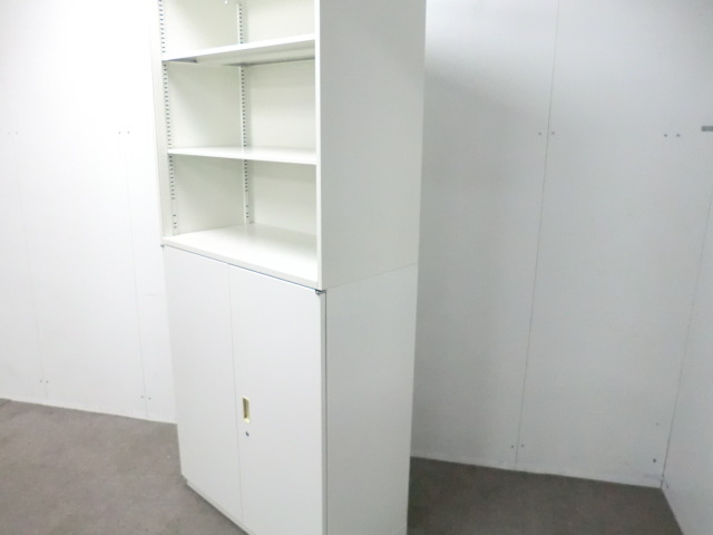 イトーキ/シンライン/ ホワイト / 【中古】 上下連結書庫