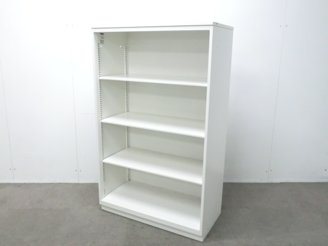 イトーキ/シンライン/ホワイト/【中古】オープンキャビネット