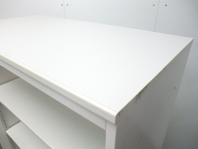 イトーキ/シンライン/ホワイト/【中古】オープンキャビネット