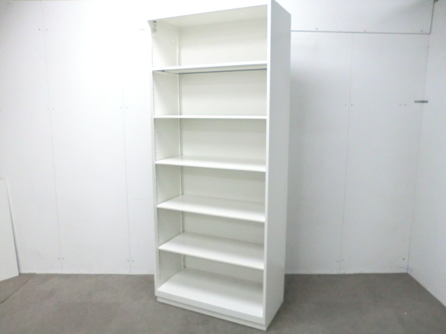 イトーキ/シンライン/ホワイト/【中古】オープンキャビネット