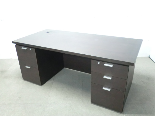 コクヨ / 木目調 / 【中古】 役員デスク