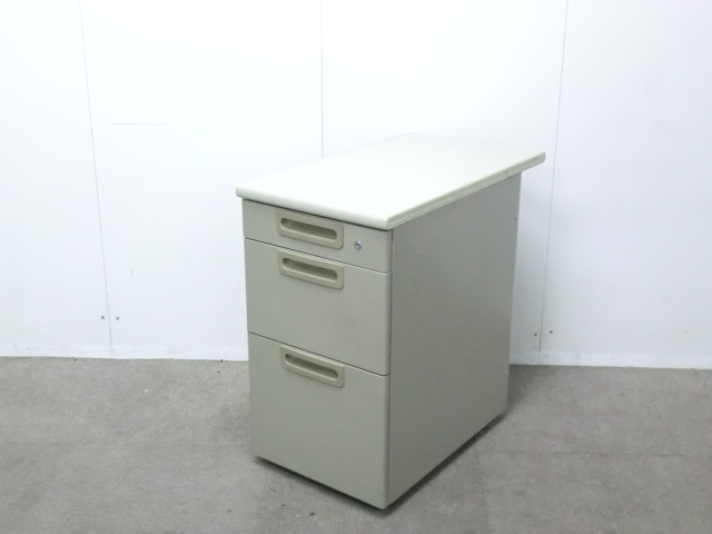 プラス / ニューグレー / 【中古】 3段脇机