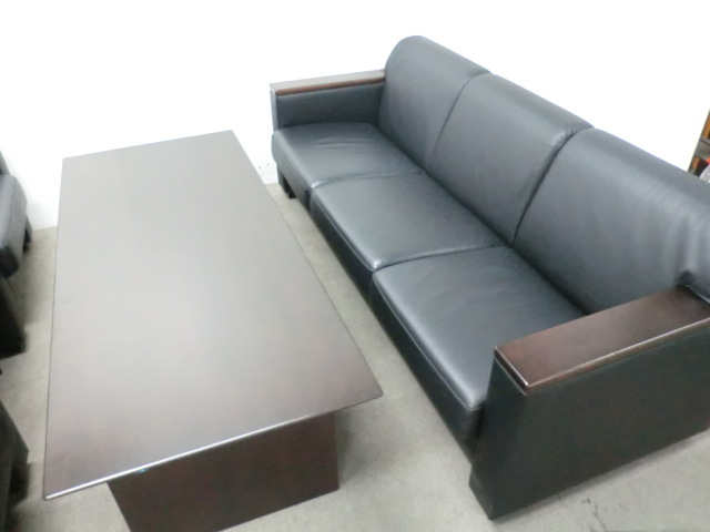 コクヨ / ブラック / 【中古】 応接5点セット