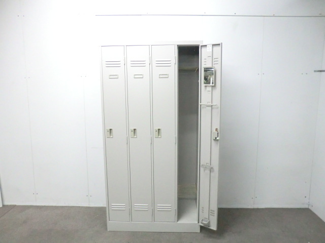 イトーキ / ニューグレー / HJJ-0941SS-WE 【中古】 4人用ロッカー