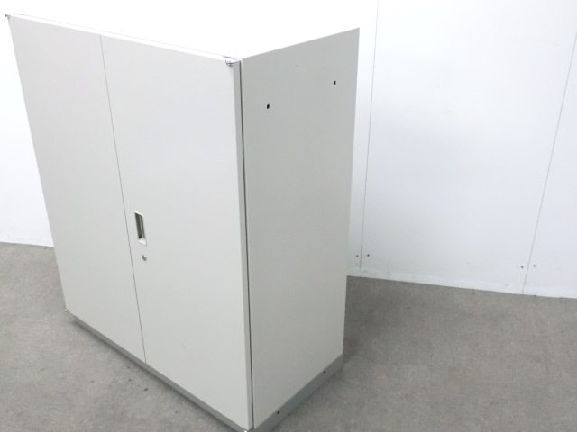 イトーキ/シンライン/ニューグレー/【中古】両開きキャビネッ
