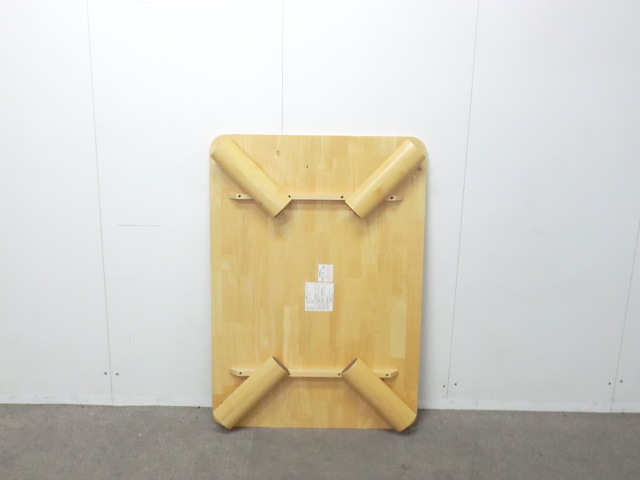 座卓 / 木目調 / 【中古】 折り畳み式