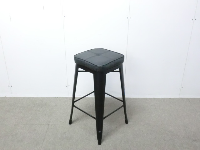 カウンターチェア / ブラック / 【中古】