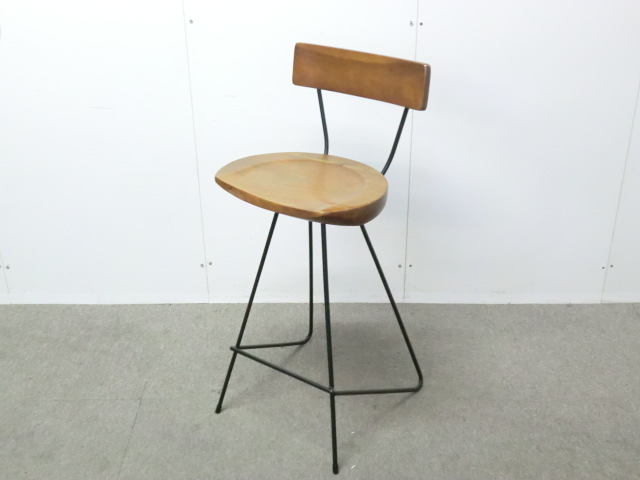 カウンターチェア / 木目調 / 【中古】