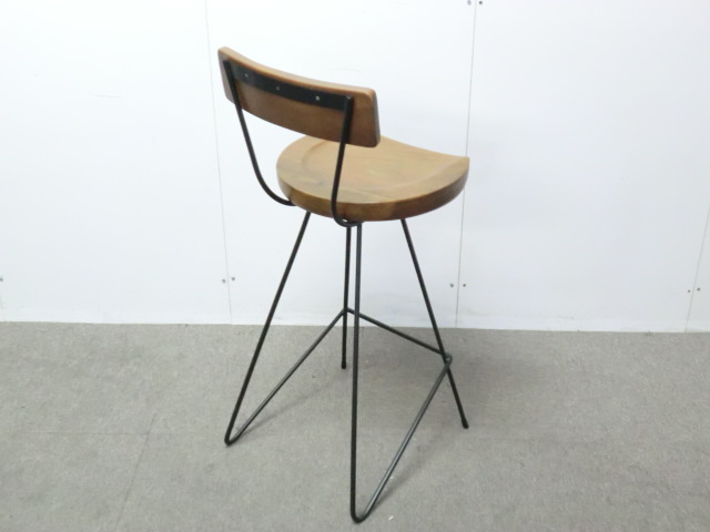 カウンターチェア / 木目調 / 【中古】