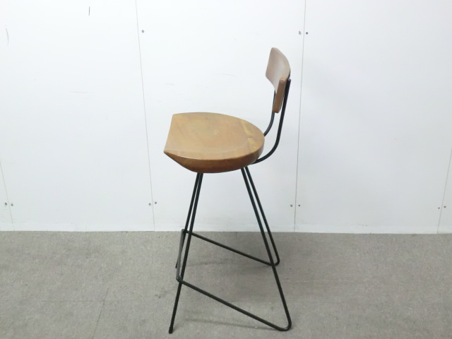 カウンターチェア / 木目調 / 【中古】