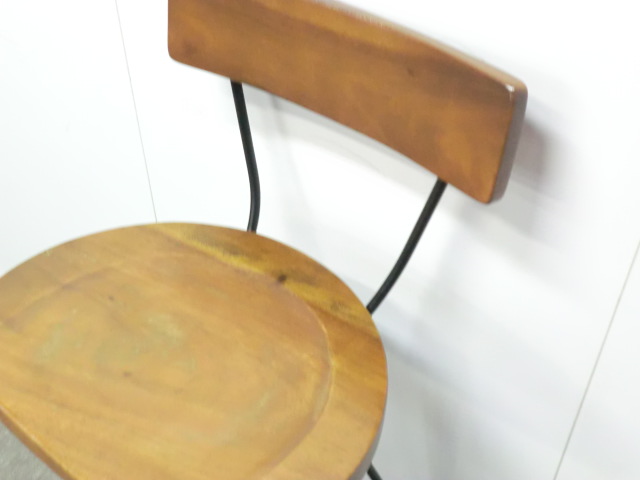 カウンターチェア / 木目調 / 【中古】